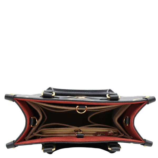 LOUIS VUITTON Onthego PM Monogram Empreinte Shoulder Bag Bicolor