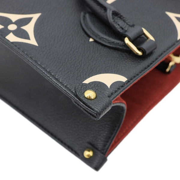 LOUIS VUITTON Onthego PM Monogram Empreinte Shoulder Bag Bicolor