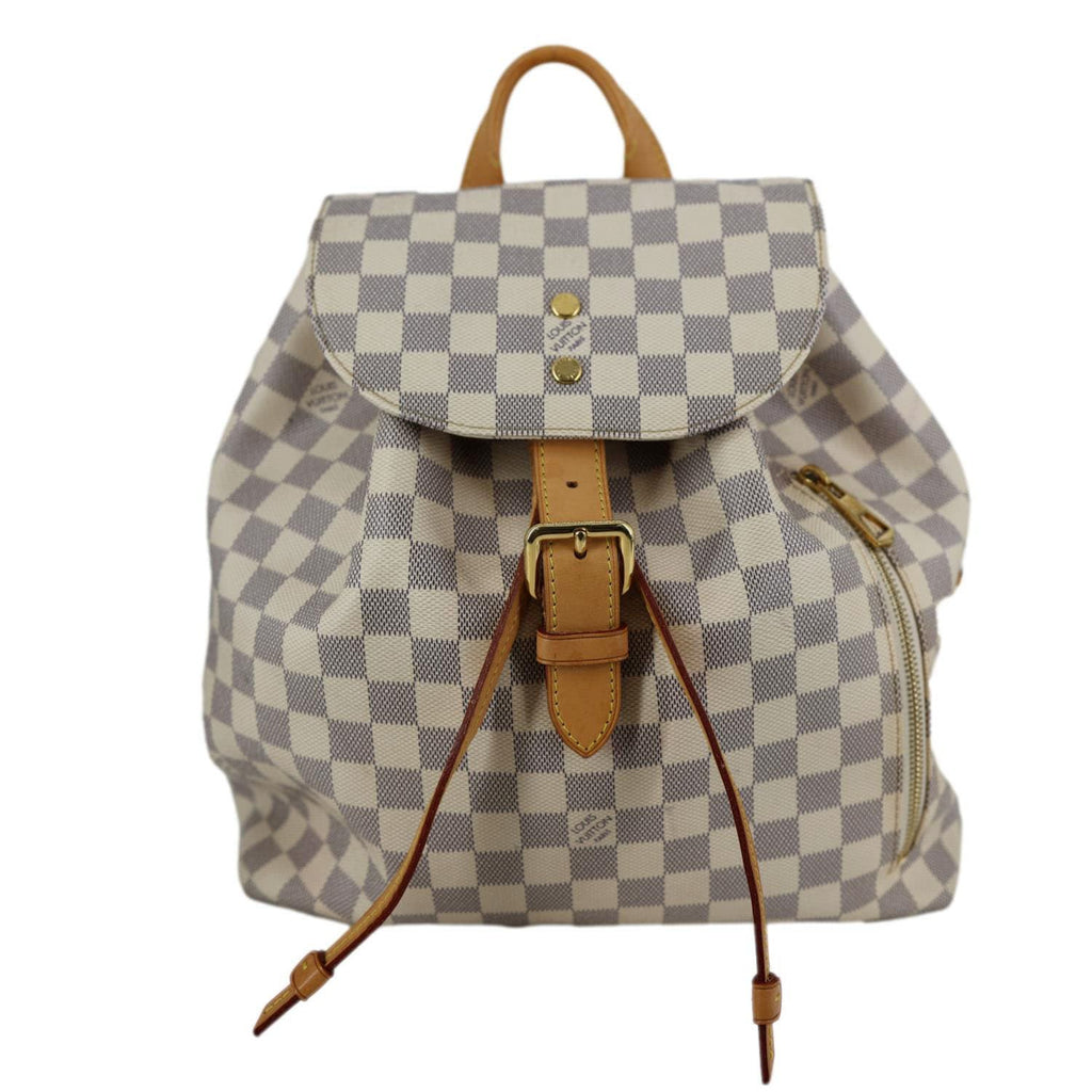 LOUIS VUITTON Sperone Damier Azur Backpack Bag Rose Ballerine display picture 3
