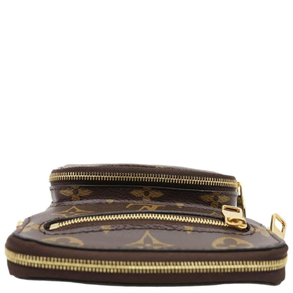LOUIS VUITTON Utility Phone Sleeve Monogram Canvas Crossbody Bag Brown