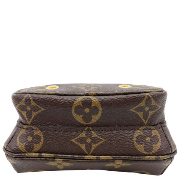 LOUIS VUITTON Utility Phone Sleeve Monogram Canvas Crossbody Bag Brown