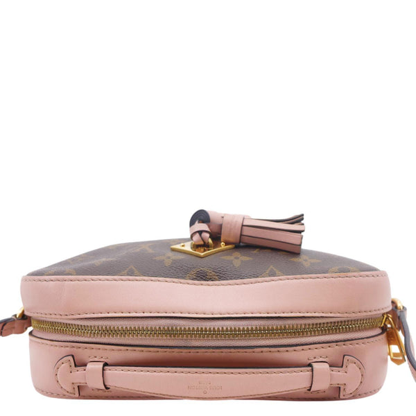 LOUIS VUITTON Saintonge Monogram Canvas Crossbody Bag Pink