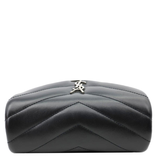 YVES SAINT LAURENT Loulou Toy Calfskin Leather Crossbody Bag Black