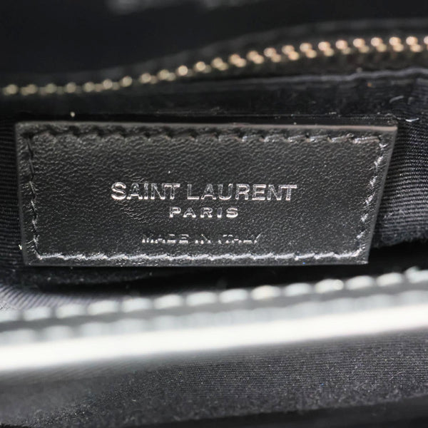 YVES SAINT LAURENT Loulou Toy Calfskin Leather Crossbody Bag Black
