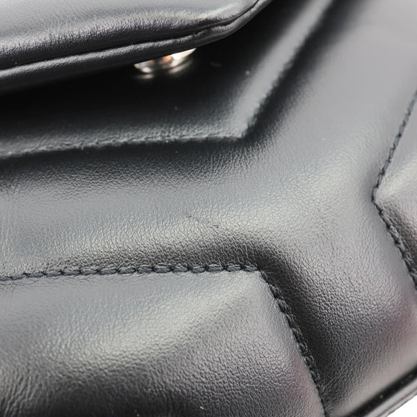 YVES SAINT LAURENT Loulou Toy Calfskin Leather Crossbody Bag Black