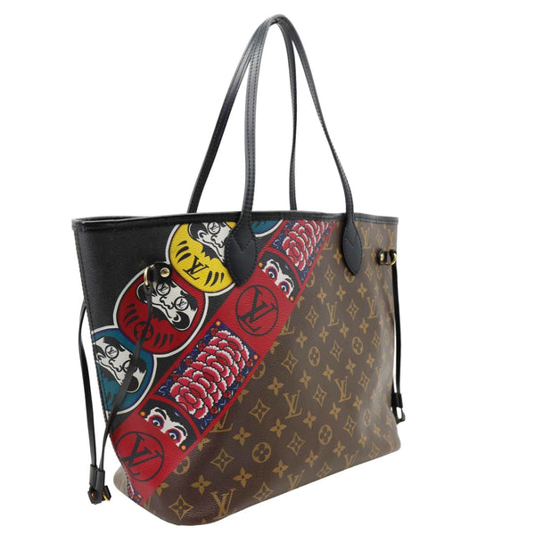 LOUIS VUITTON Neverfull Kabuki MM Monogram Canvas Tote Bag Brown