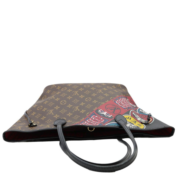 LOUIS VUITTON Neverfull Kabuki MM Monogram Canvas Tote Bag Brown
