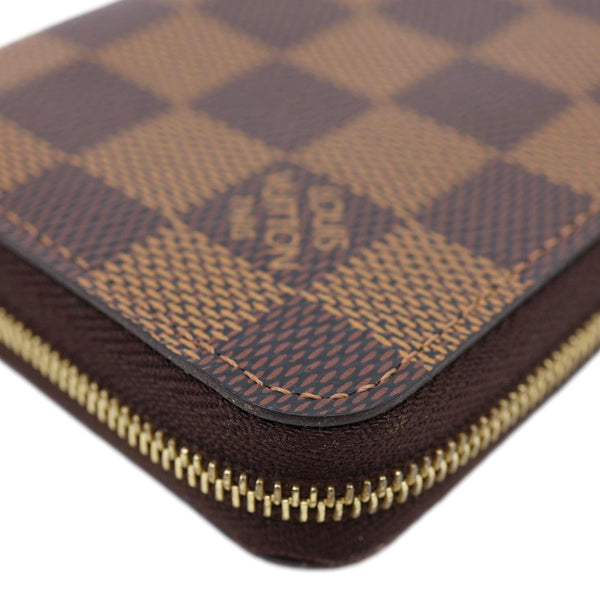LOUIS VUITTON Damier Ebene Zippy Coin Purse Brown