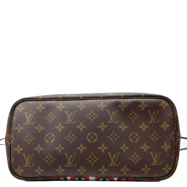 LOUIS VUITTON Neverfull Kabuki MM Monogram Canvas Tote Bag Brown
