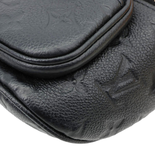 LOUIS VUITTON Mini Monogram Empreinte Leather Bumbag Black