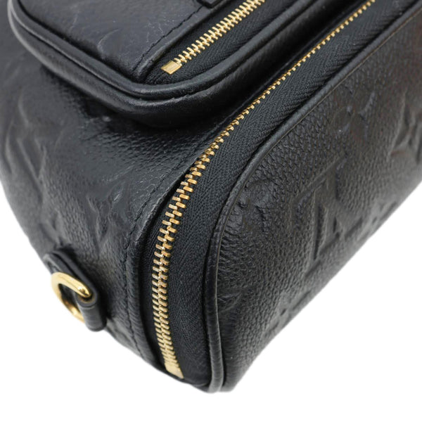 LOUIS VUITTON Mini Monogram Empreinte Leather Bumbag Black