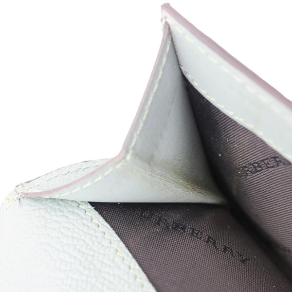 BURBERRY Haymarket Check Canvas Wallet Blue