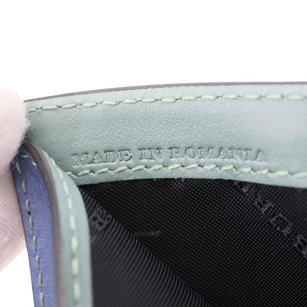 BURBERRY Haymarket Check Canvas Wallet Blue