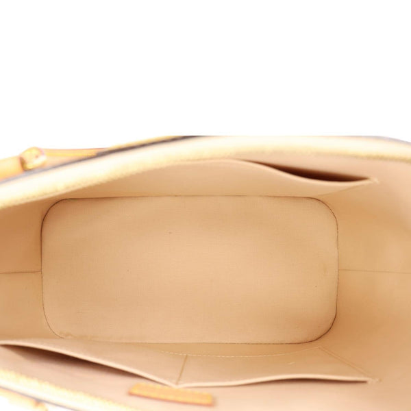 LOUIS VUITTON Montebello MM Monogram Vernis Shoulder Bag Mustard