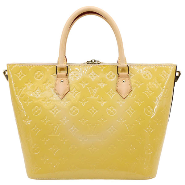 LOUIS VUITTON Montebello MM Monogram Vernis Shoulder Bag Mustard