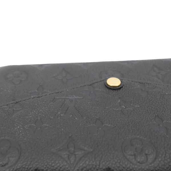 LOUIS VUITTON Felicie Pochette Monogram Empreinte Crossbody Bag Black