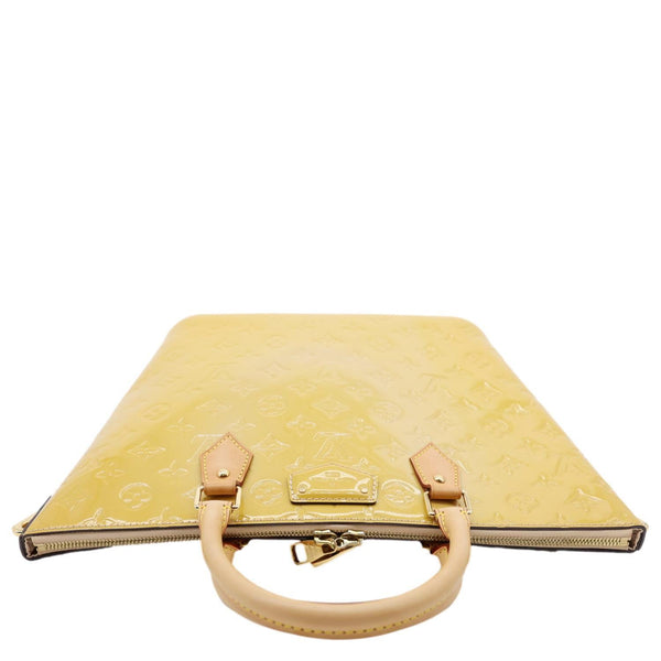 LOUIS VUITTON Montebello MM Monogram Vernis Shoulder Bag Mustard