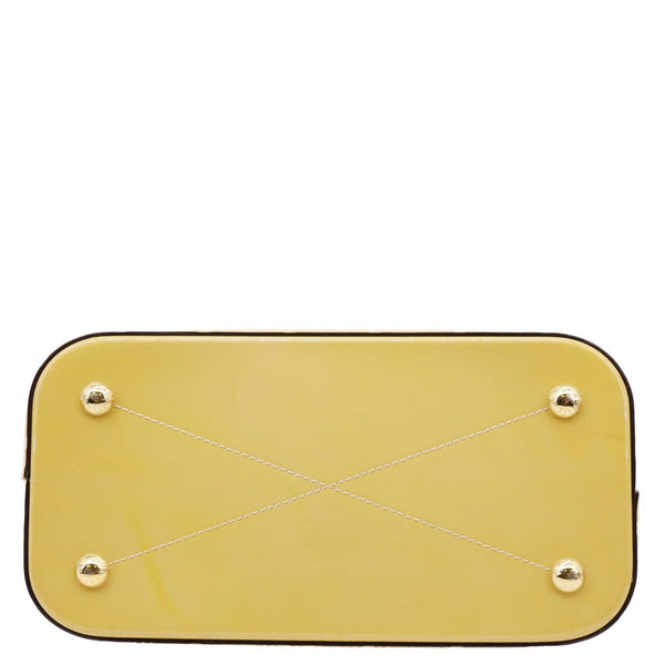 LOUIS VUITTON Montebello MM Monogram Vernis Shoulder Bag Mustard