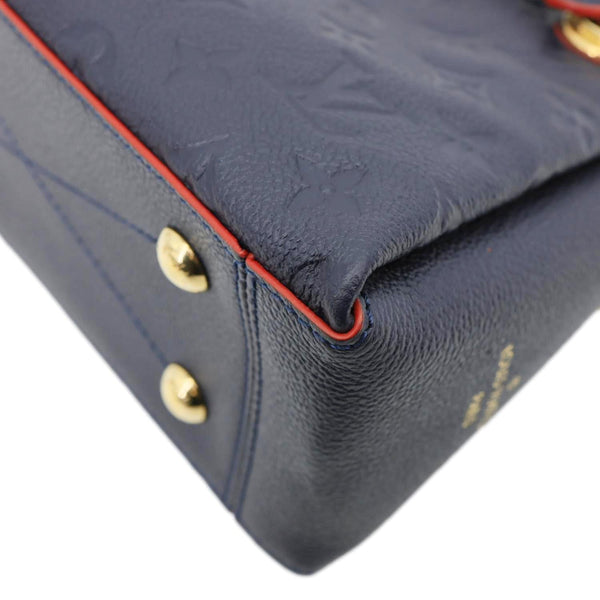 LOUIS VUITTON Surene BB Empreinte Leather Shoulder Bag Navy Blue