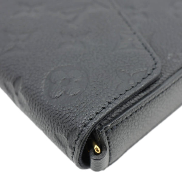 LOUIS VUITTON Felicie Pochette Monogram Empreinte Crossbody Bag Black