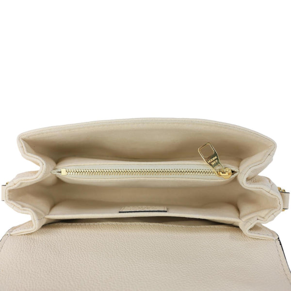 LOUIS VUITTON Metis East West Pochette Empreinte Leather Crossbody Bag Cream