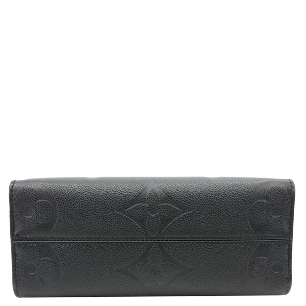 LOUIS VUITTON Onthego PM Giant Monogram Empreinte Leather Shoulder Bag Black