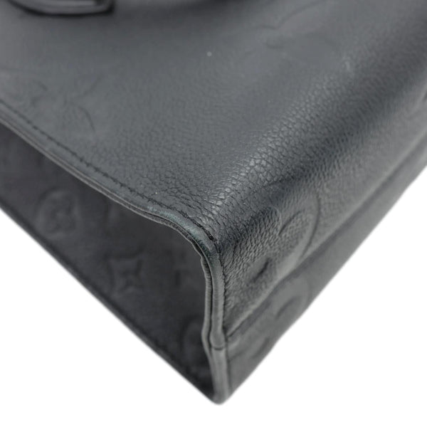 LOUIS VUITTON Onthego PM Giant Monogram Empreinte Leather Shoulder Bag Black