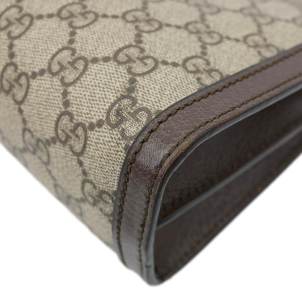 GUCCI GG Ophidia Supreme Canvas Web Chain Shoulder Bag Beige 503877