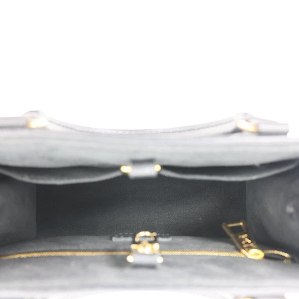 LOUIS VUITTON Onthego PM Giant Monogram Empreinte Leather Shoulder Bag Black