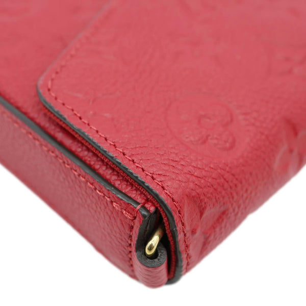 LOUIS VUITTON Felicie Pochette Monogram Empreinte Crossbody Bag Red