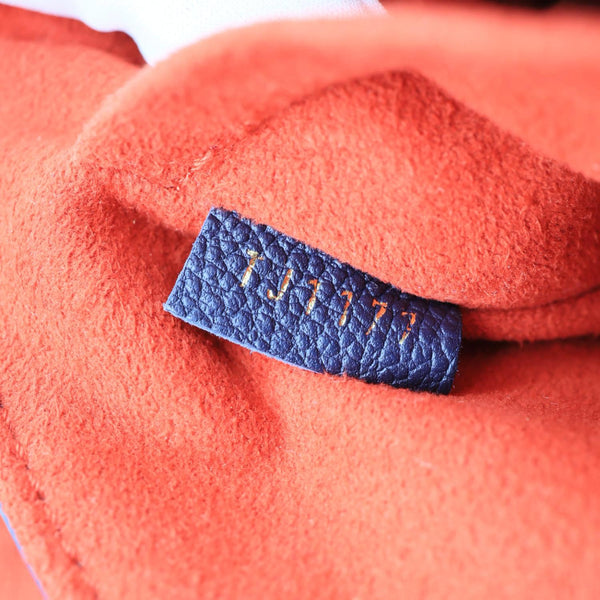 LOUIS VUITTON Saint Sulpice PM Empreinte Leather Crossbody Bag Navy Blue