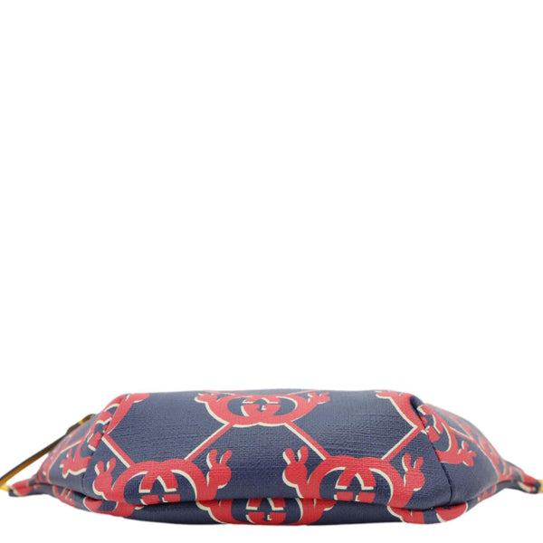 GUCCI Children's Interlocking G Snail Print Canvas Bumbag Blue 502095