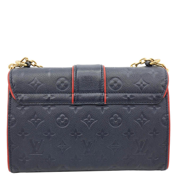 LOUIS VUITTON Saint Sulpice PM Empreinte Leather Crossbody Bag Navy Blue