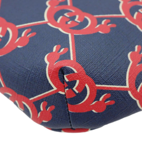 GUCCI Children's Interlocking G Snail Print Canvas Bumbag Blue 502095