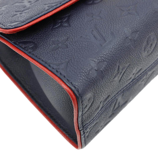 LOUIS VUITTON Saint Sulpice PM Empreinte Leather Crossbody Bag Navy Blue