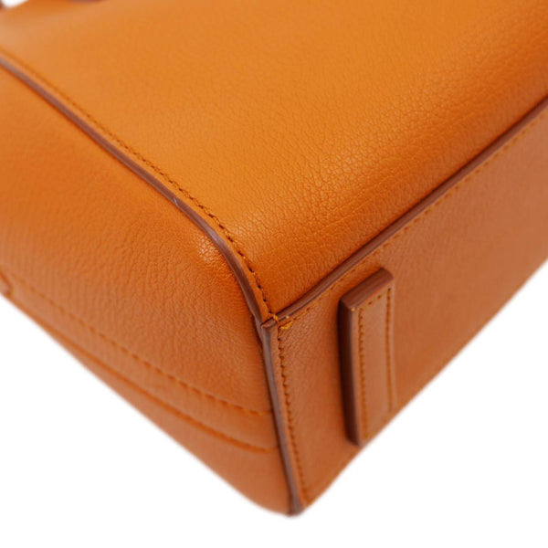 GIVENCHY Antigona Mini Sugar Goatskin Leather Crossbody Bag Orange