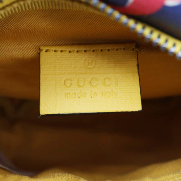 GUCCI Children's Interlocking G Snail Print Canvas Bumbag Blue 502095