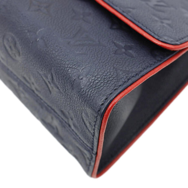 LOUIS VUITTON Saint Sulpice PM Empreinte Leather Crossbody Bag Navy Blue
