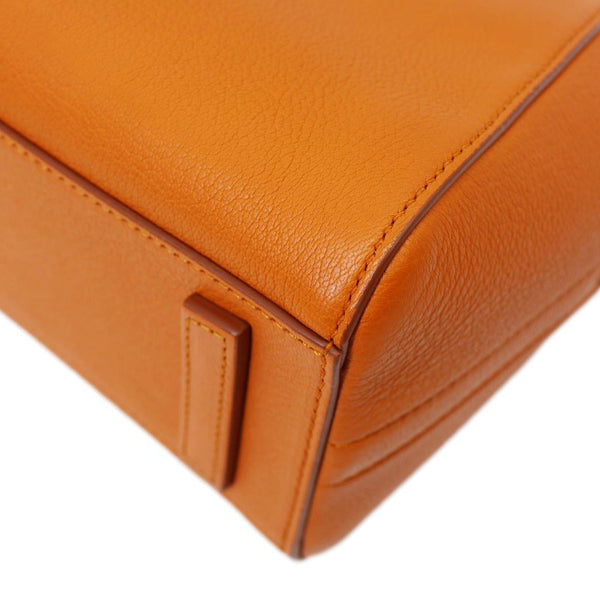 GIVENCHY Antigona Mini Sugar Goatskin Leather Crossbody Bag Orange