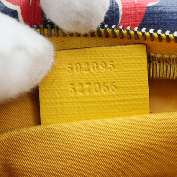 GUCCI Children's Interlocking G Snail Print Canvas Bumbag Blue 502095