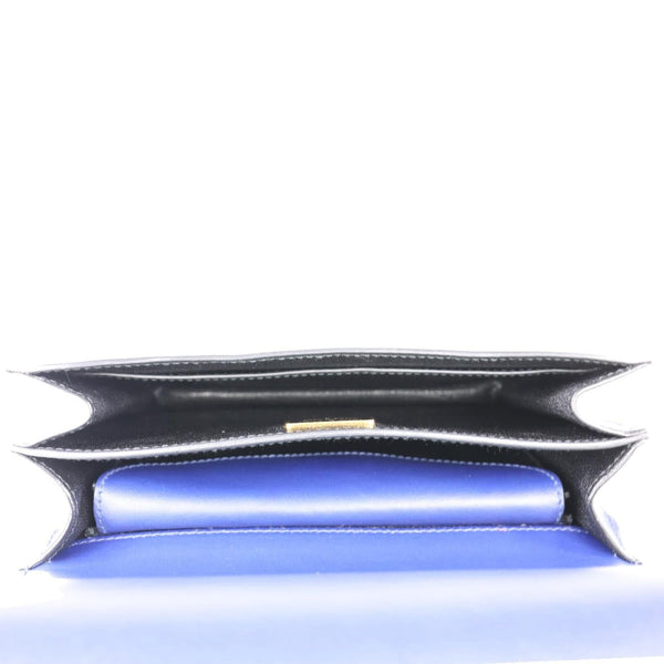 PRADA Cahier City Saffiano Leather Shoulder Bag Blue