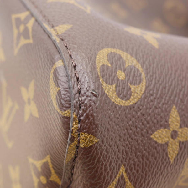 LOUIS VUITTON Neonoe MM Monogram Canvas Shoulder Bag Black