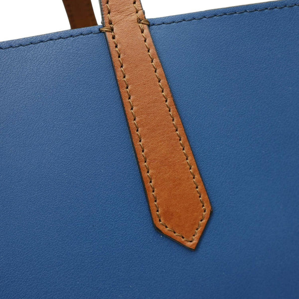 GIVENCHY GV Calf Leather Shopper Tote Bag Blue