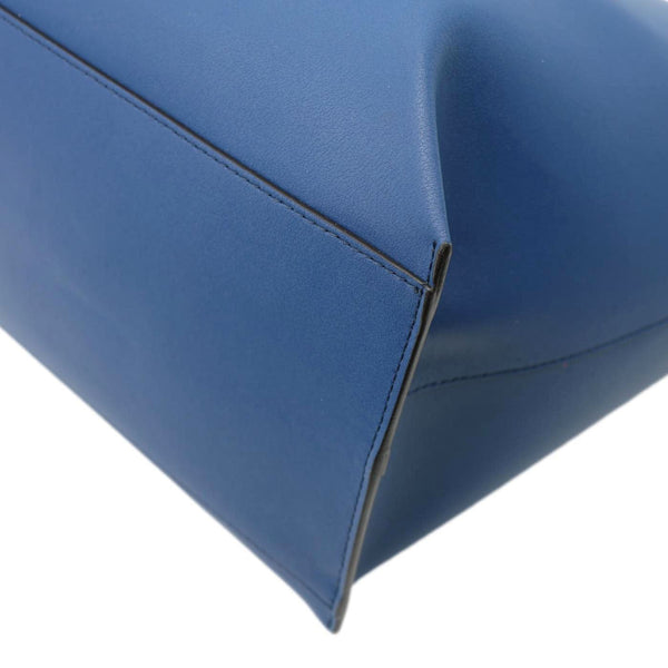 GIVENCHY GV Calf Leather Shopper Tote Bag Blue