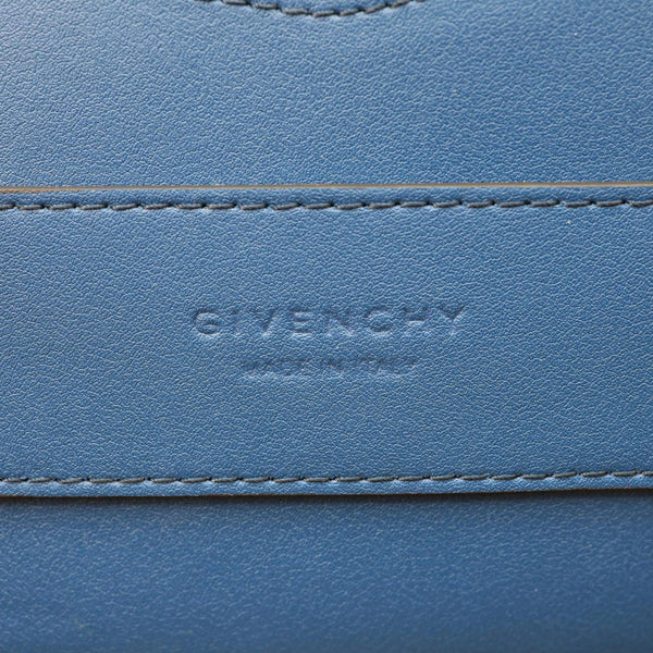GIVENCHY GV Calf Leather Shopper Tote Bag Blue