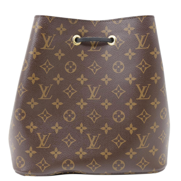 LOUIS VUITTON Neonoe MM Monogram Canvas Shoulder Bag Black