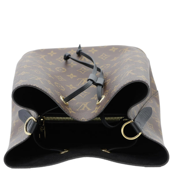 LOUIS VUITTON Neonoe MM Monogram Canvas Shoulder Bag Black