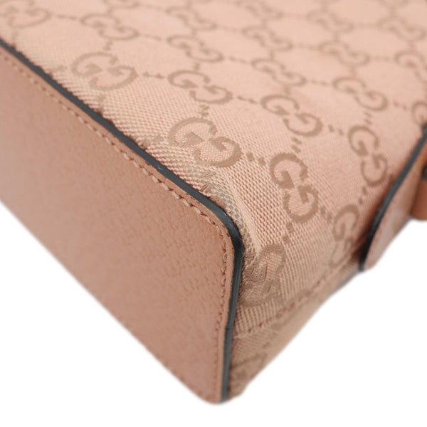 GUCCI Ophidia Dome Small GG Canvas Shoulder Bag Pink 499621