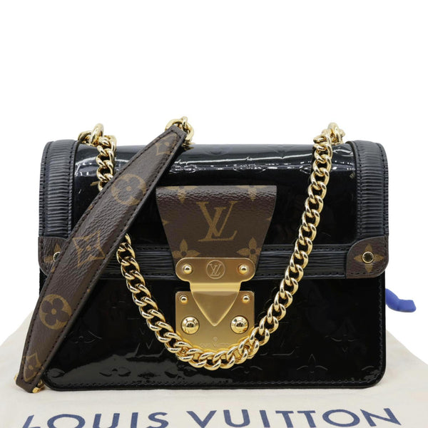 LOUIS VUITTON Wynwood Monogram Vernis Leather Crossbody Bag Black