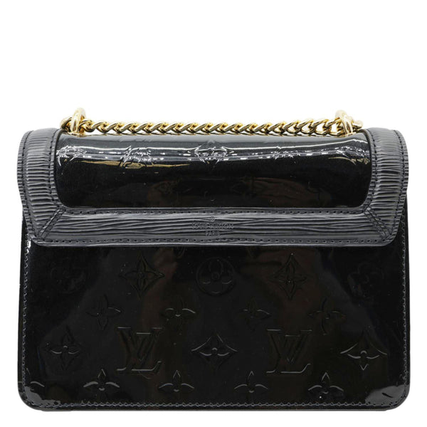 LOUIS VUITTON Wynwood Monogram Vernis Leather Crossbody Bag Black